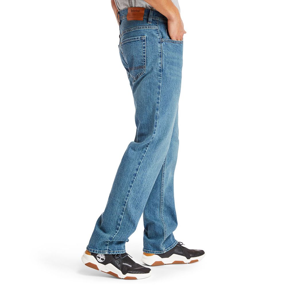 Pantalones Timberland Hombre Regular Fit Denim Jeans Azules - Chile YFD-907586